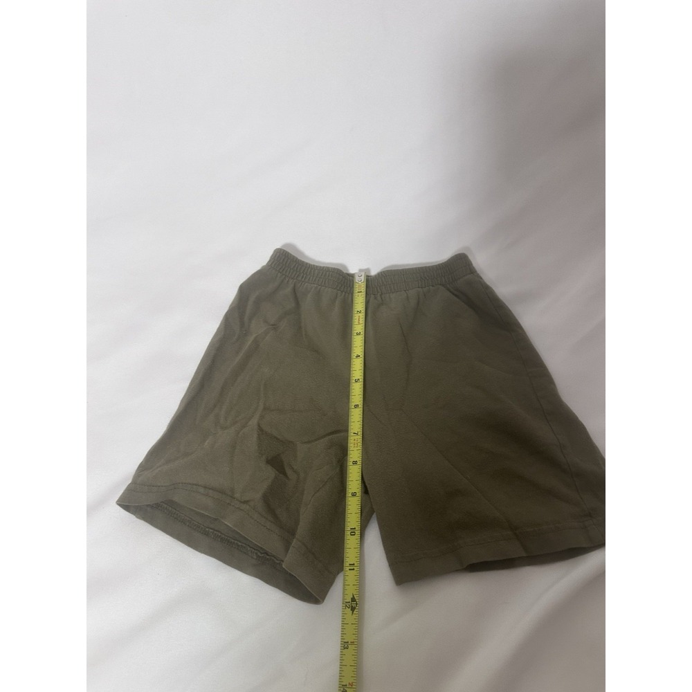 WonderKids Boys Olive Green Cotton Pull On Shorts Size 4T - Picture 3 of 4